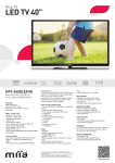 Miia MTV-X40DLEFHD 40" Full HD Black LED TV