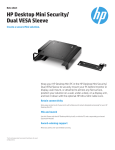 HP Desktop Mini Security/Dual VESA Sleeve