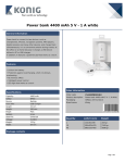 Nedis CS4400PB001WH