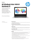 HP EliteBook 1020 G1 Ultrabook Win8 US