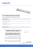 LogiLink NP0060 patch panel