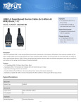 Tripp Lite U326-001-BK USB cable