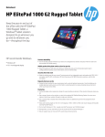 HP ElitePad 1000 G2 Rugged