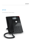 Snom D725 12lines Wired handset Black