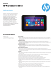 HP Pro Tablet 10 EE G1 32GB Grey