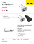 Kanex KCLA2PT34V2 mobile device charger