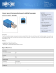 Tripp Lite Cisco Serial Console Rollover RJ45 M/F Adapter