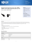 Tripp Lite 10ft, NEMA 5-15P - IEC-320-C13