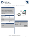 König HC-BLDPRESS23 blood pressure unit