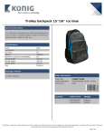 König CSNBBPT100BU backpack