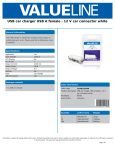 Valueline VLMB11950W mobile device charger