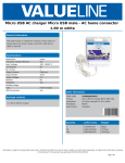 Valueline VLMB60891W10 mobile device charger