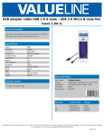 Valueline VLMB60410B10 USB cable