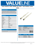 Valueline VLSP40020W15 coaxial cable