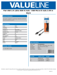 Valueline VLCB60505B30 USB cable