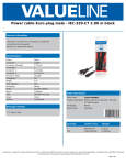 Valueline VLEB11040B20 power cable