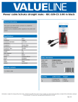 Valueline VLEB10130B30 power cable