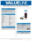 Valueline VLEB10500B20 power cable