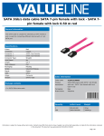 Valueline VLCP73150R05 SATA cable