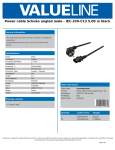 Valueline VLEP10015B50 power cable