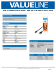 Valueline VLCB60500B10 USB cable