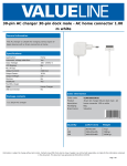 Valueline VLMP39892W10 mobile device charger