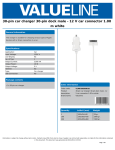 Valueline VLMP39890W10 mobile device charger