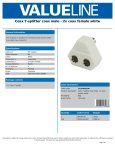 Valueline VLSP40953W coaxial connector
