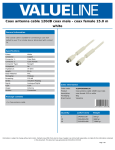 Valueline VLSP40020W150 coaxial cable