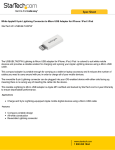 StarTech.com White Apple 8-pin Lightning Connector to Micro USB Adapter for iPhone / iPod / iPad