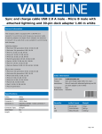 Valueline VLMP39410W1.00 USB cable