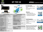 MSI N720-1GD5HLP NVIDIA GeForce GT 720 1GB