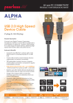 Peerless AL-U2MN02 USB cable