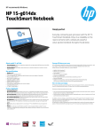 HP 15 15-g014dx TouchSmart