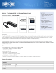 Tripp Lite 4-Port Portable USB 3.0 SuperSpeed Hub