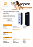 Approx APPUSB4PW mobile device charger