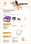 Approx APPUSBWALL1P mobile device charger