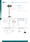 Edbak STD01C-B flat panel floorstand