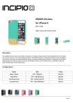 Incipio IPH-1188-BLKGLD mobile phone case