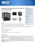 Tripp Lite SmartRack 12U Heavy-Duty Side-Mount Wall-Mount Rack Enclosure Cabinet