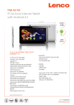 Lenco TAB-921W tablet