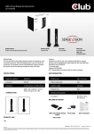 CLUB3D SenseVision USB3.0 Dual Display Docking Station