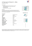 V7 Flip Case for iPhone® 6 - White