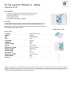 V7 Flip Case for iPhone&reg; 6 - White