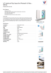 V7 Vertical Flip Case for iPhone&reg; 6 Plus - White