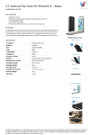 V7 Vertical Flip Case for iPhone® 6 - Black