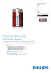 Philips LR20P8FV/10 non-rechargeable battery
