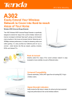 Tenda A302 router