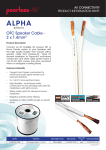 Peerless Alpha 2 x 1.4mm², 100m