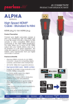 Peerless Alpha HDMI, 3m